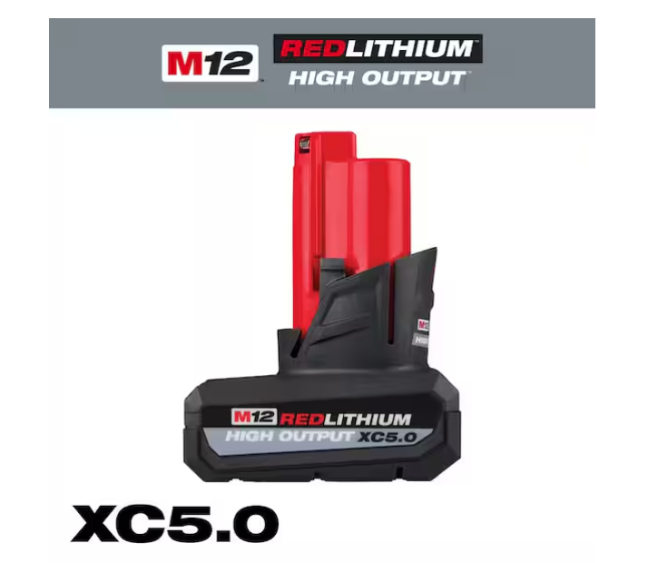 Milwaukee M12 REDLITHIUM HIGH OUTPUT XC5.0 Battery Pack 48-11-2450