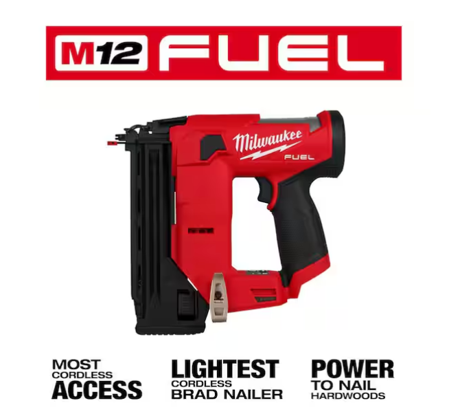 Milwaukee M12 FUEL 12V Brushless 18GA 1-1/2 in. Compact Brad Nailer 2541-20 (TOOL ONLY)