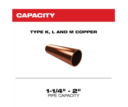 Milwaukee M12 12V Brushless 1-1/4 in. - 2 in. Copper Tubing Cutter 2479-20 (TOOL ONLY)