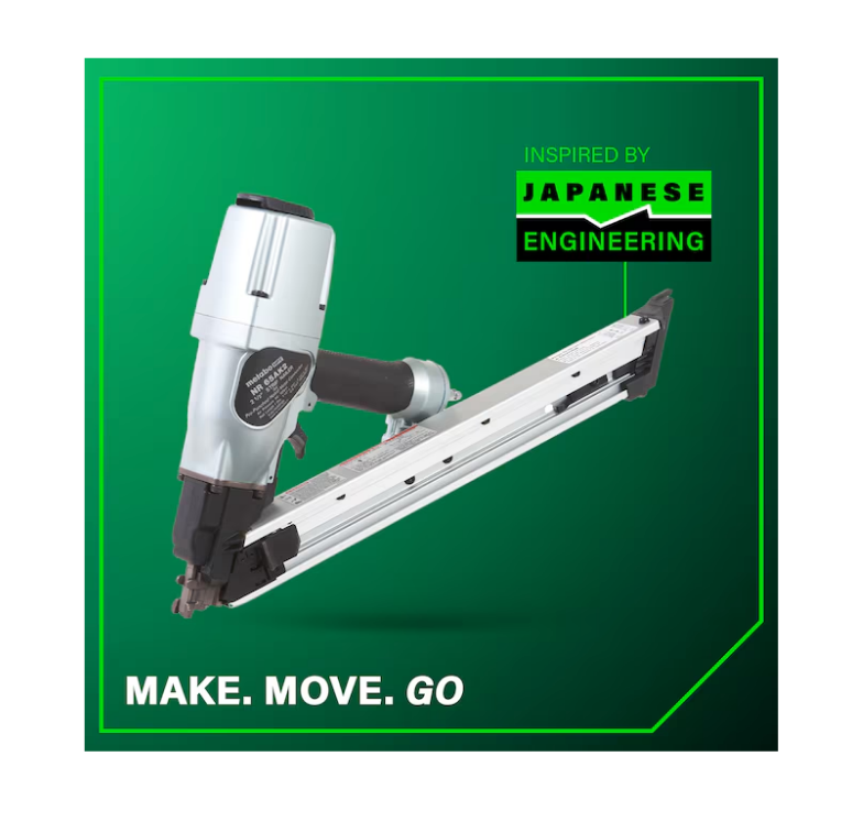 Metabo HPT Strap-Tite 2-1/2in Strip Nailer NR65AK2 - Long Magazine