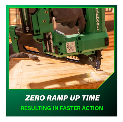 METABO HPT 18V MultiVolt Cordless 21° 3-1/2" Plastic Strip Framing Nailer Kit NR1890DRA