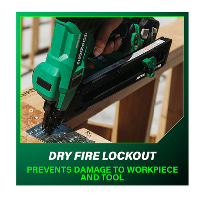 METABO HPT 18V MultiVolt Brushless 1-1/2" Metal Connector Nailer Kit NR1838DKA