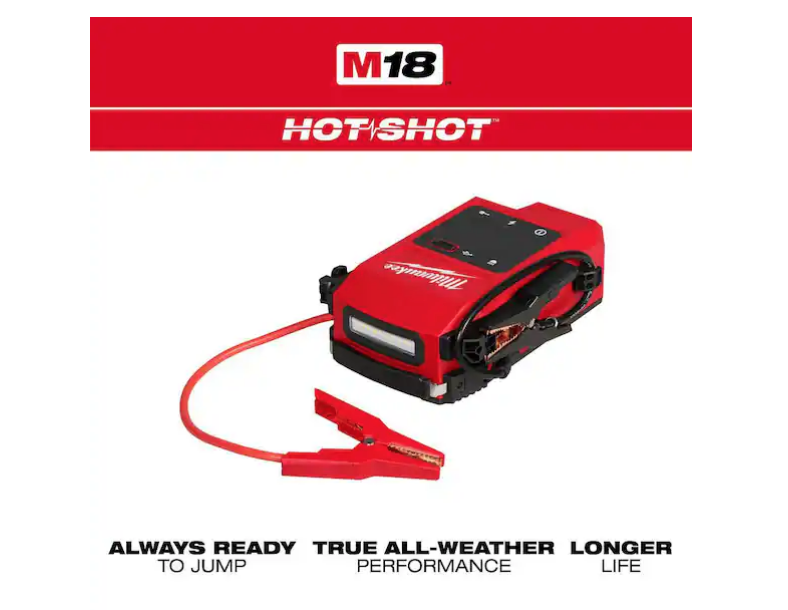 Milwaukee M18 18V Cordless 2000 Peak Amp HOTSHOT Jump Starter 3841-20 (TOOL ONLY)