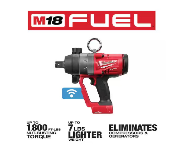 Milwaukee M18 FUEL ONE-KEY 18V Brushless 1 in. Impact Wrench with Friction Ring 2867-20 (TOOL ONLY)