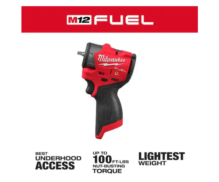 Milwaukee M12 FUEL 12V 1/4 in. Subcompact Impact Wrench w/ Friction Ring 3048-20 (TOOL ONLY)