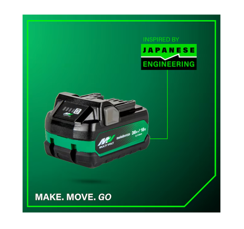 METABO HPT 18V/36V (5.0Ah/2.5Ah) MultiVolt™ Battery (BSL36A18X)