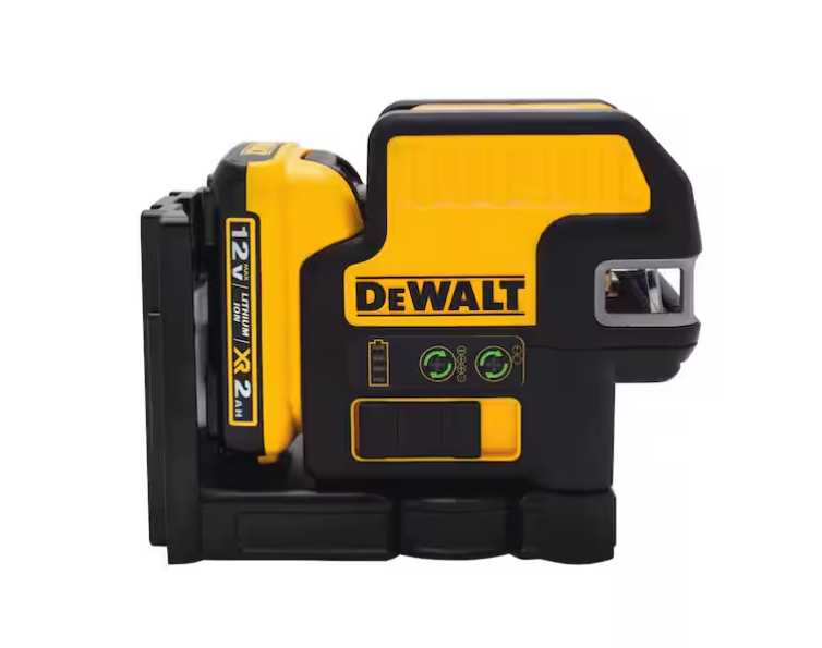DEWALT 12V MAX Lithium-Ion 100ft. Green Self-Leveling 2-Spot and Cross Line Laser Kit DW0822LG