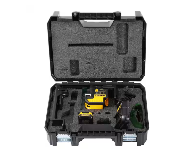 DEWALT 12V MAX Lithium-Ion 100ft. Green Self-Leveling 2-Spot and Cross Line Laser Kit DW0822LG