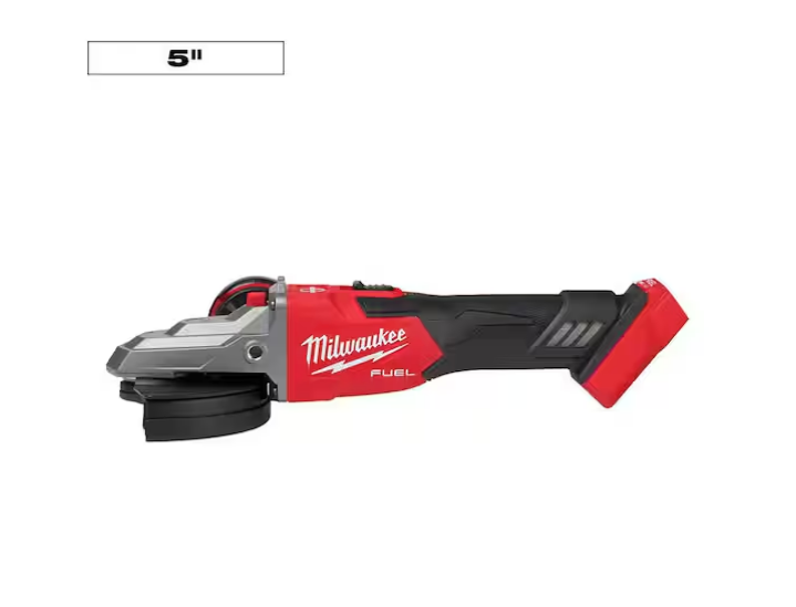 Milwaukee M18 FUEL 18V 5 in. Flathead Braking Grinder w Slide Switch Lock-On 2887-20 (TOOL ONLY)