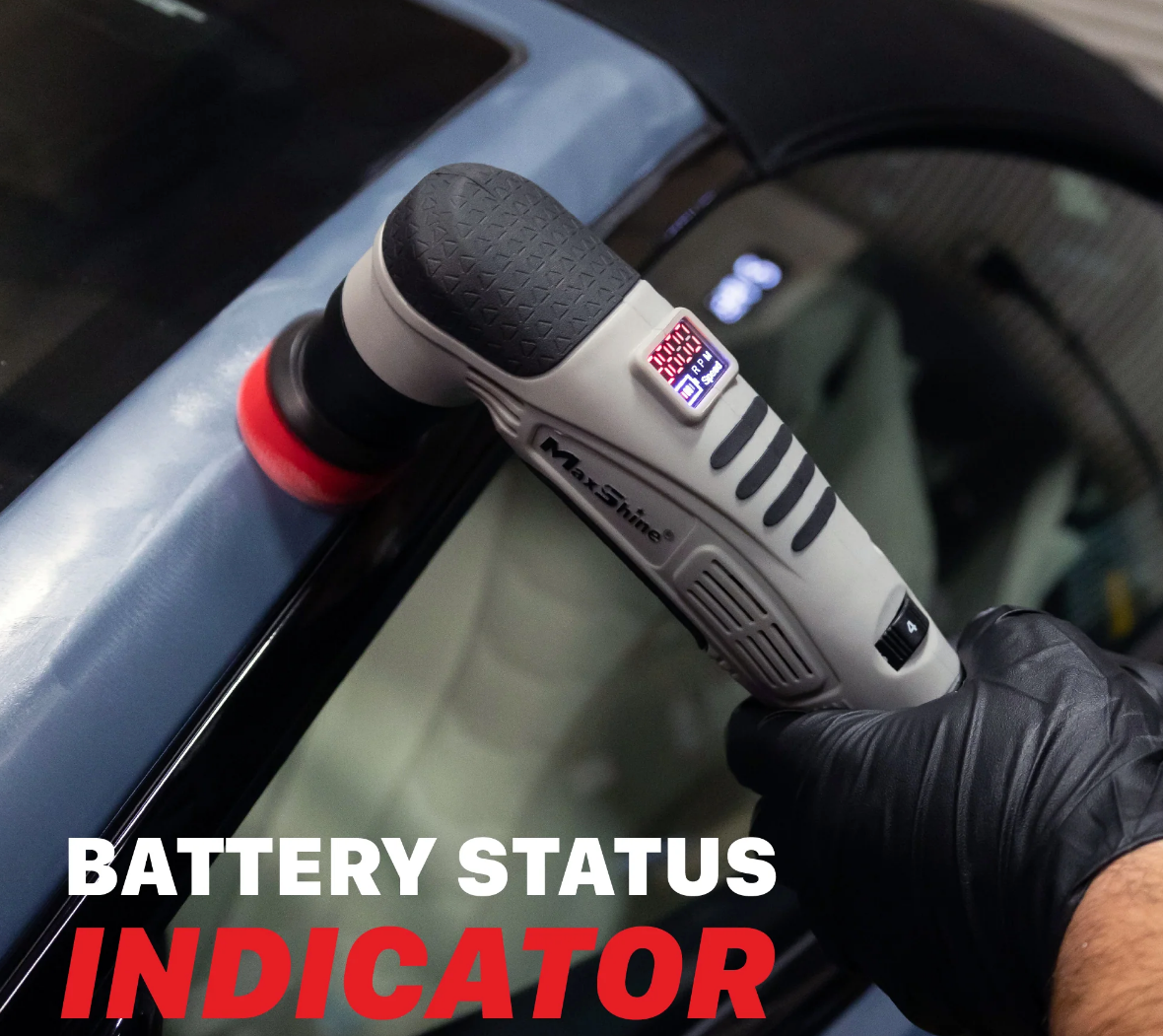 MAXSHINE Cordless Dual Action Polisher M0312 V2 - Cordless Hybrid Rotary & DA