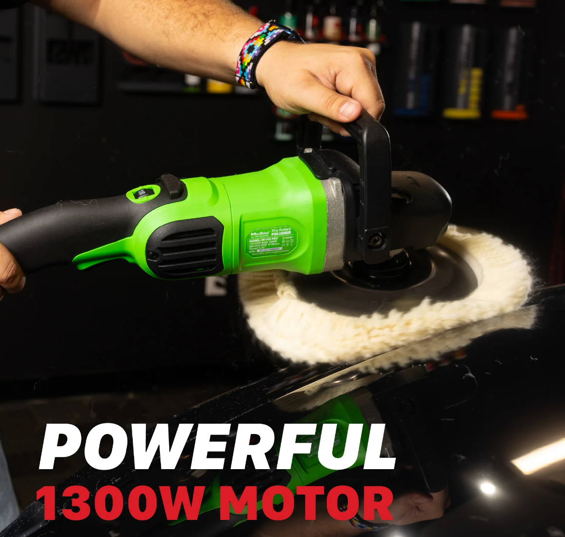 MAXSHINE Rotary Polisher | M1300 Pro - 7in Plate, 1300W