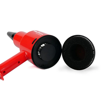 MaxShine Mini Handheld Dryer EVO-S - Red Portable Car Dryer with Attachments for Detailing