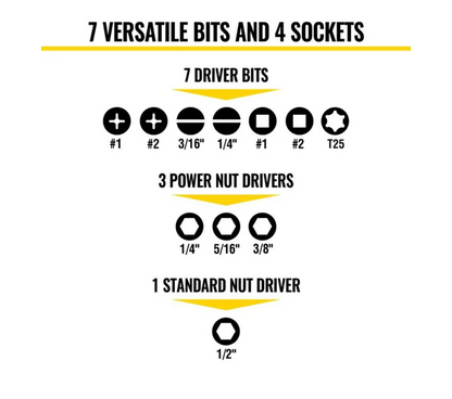 Klein Tools 11-in-1 Ratcheting Impact Driver Item No. SKU# 32500HDRT