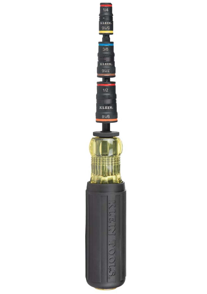 Klein Tools 7-in-1 Impact Rated Flip Socket Set with Handle 32900R