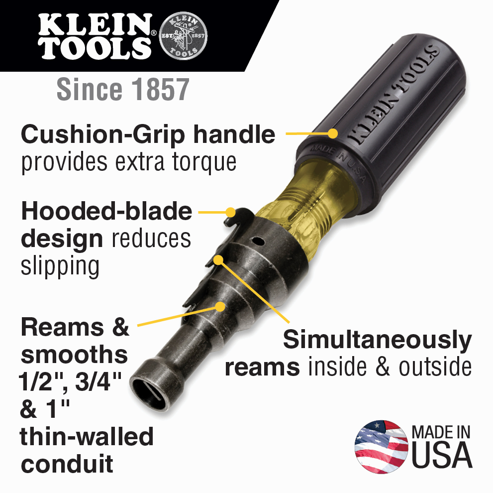 Klein Tools Conduit Fitting and Reaming Screwdriver 85191