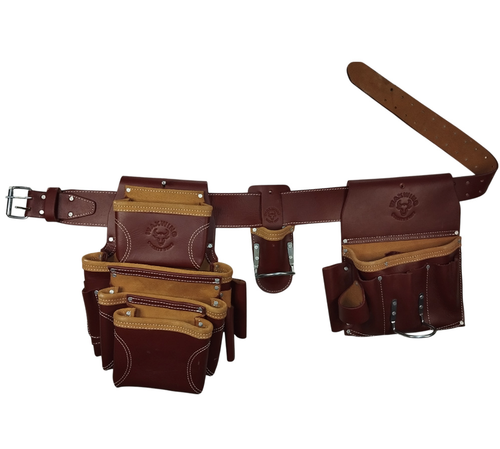 WAXWING Leather Dry Wall Tool Belt Organizer (WTB7008)