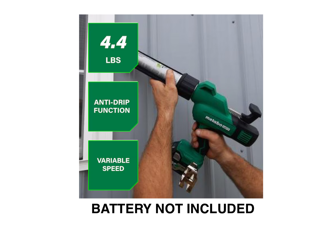 METABO HPT MultiVolt 10oz Cordless Anti-Drip Pinion Caulk Gun AC18DAQ4 (TOOL ONLY)