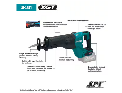 Makita 40V Max XGT Reciprocating Saw GRJ01Z (Tool Only)