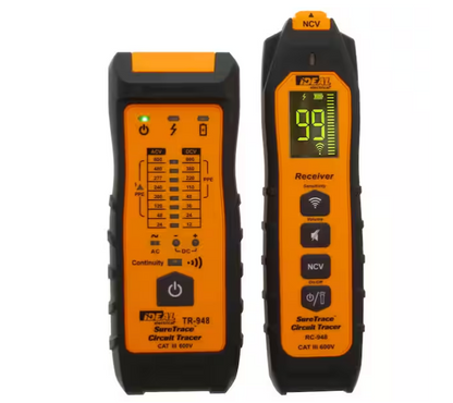 IDEAL SureTrace Plus Circuit Tracer 0-600 Volts AC/DC w/ Continuity Test 61-948