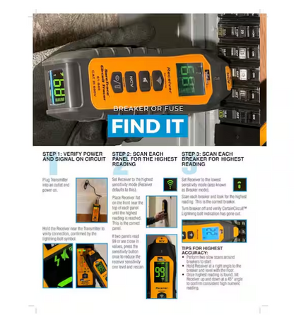 IDEAL SureTrace Plus Circuit Tracer 0-600 Volts AC/DC w/ Continuity Test 61-948