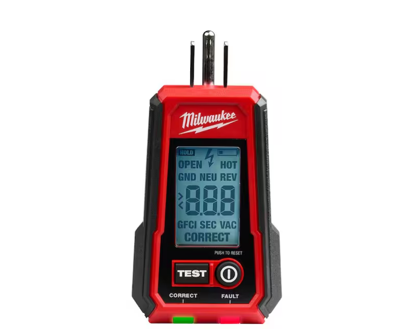 Milwaukee Digital GFCI Receptacle Tester 2224-20