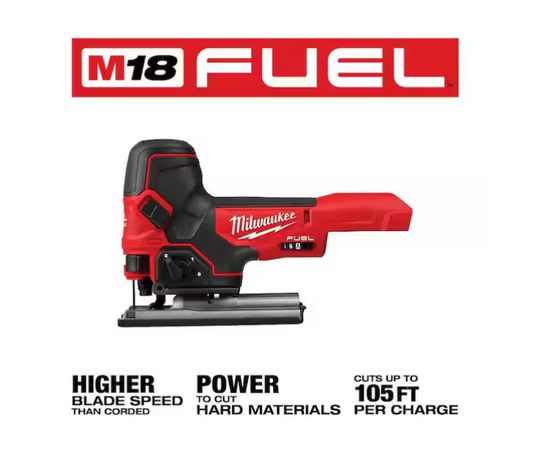 Milwaukee M18 FUEL 18V Barrel Grip Jig Saw 2737B-20 - TOOL ONLY