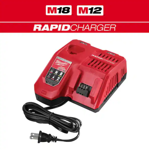 Milwaukee M12 and M18 Lithium-Ion Multi-Voltage Rapid Battery Charger 48-59-1808