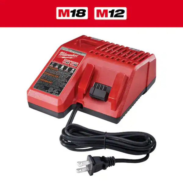 Milwaukee M12 and M18 Lithium-Ion Multi-Voltage Battery Charger 48-59-1812