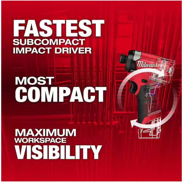Milwaukee M12 FUEL 12V 1/4 in. Hex Impact Driver 3453-20 (Tool-Only)