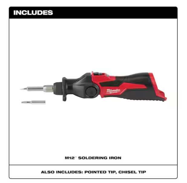 Milwaukee M12 12V Soldering Iron 2488-20 (Tool-Only)