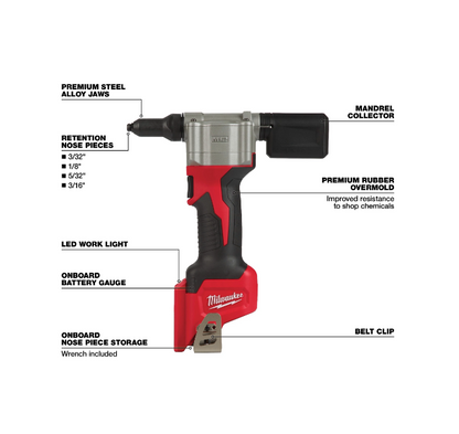 Milwaukee M12 12V Rivet Tool 2550-20 (Tool-Only)
