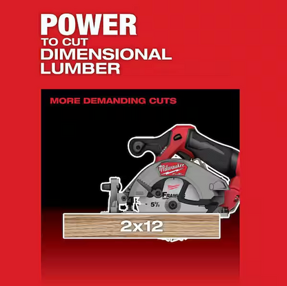 Milwaukee M12 FUEL 12V Brushless 5-3/8 in. Cordless Circular Saw 2521-20 (Tool-Only)