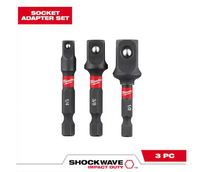 Milwaukee SHOCKWAVE Socket Adapter Set 48-32-5033