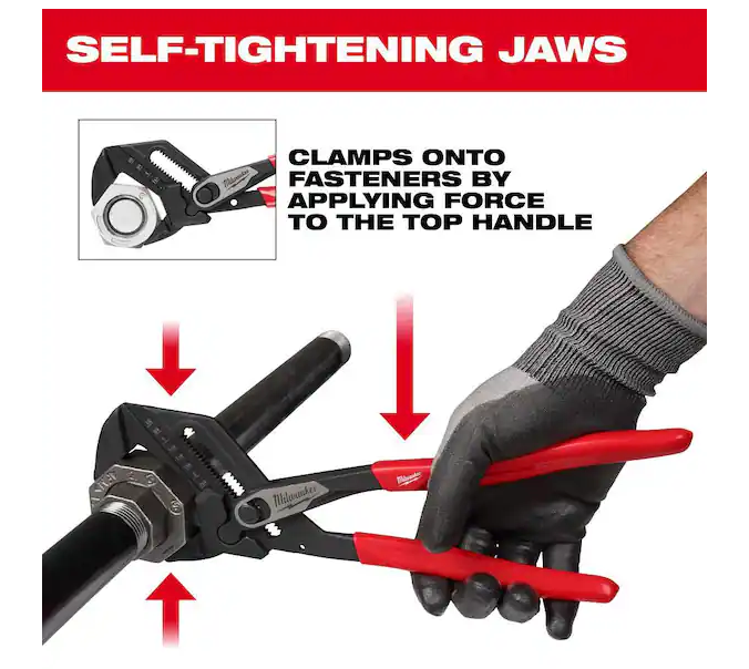 Milwaukee 10" Straight Jaw Pliers Wrench 48-22-6910