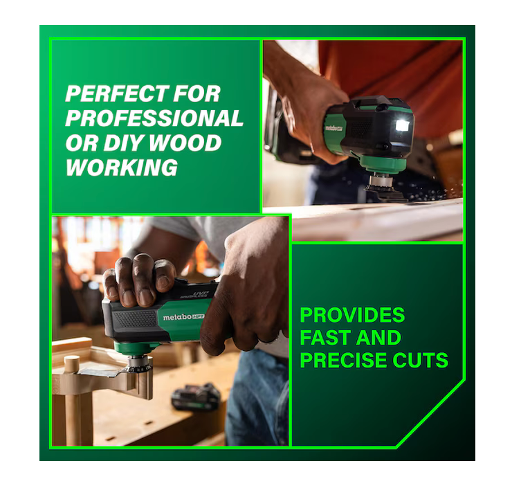 Metabo HPT Multi-Volt 18V Brushless Variable speed 2-Piece Oscillating Multi-Tool (Battery Not Included)