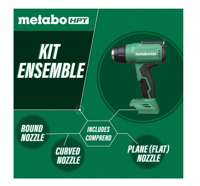 Metabo HPT 18V Compact Heat Gun (Bare Tool) RH18DAQ4