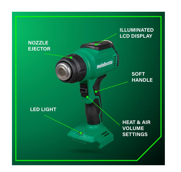 Metabo HPT 18V Compact Heat Gun (Bare Tool) RH18DAQ4