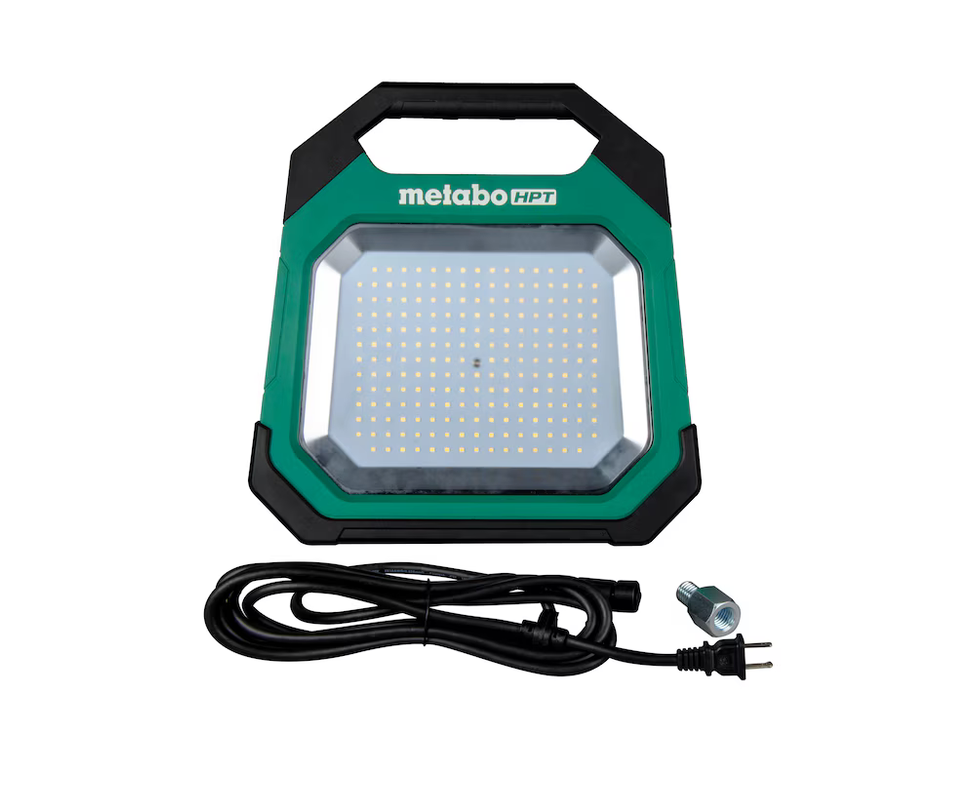 Metabo HPT 18V 10000 Lumens LED Battery-operated & Plug-in Rechargeable Portable Work Light UB18DDQ4