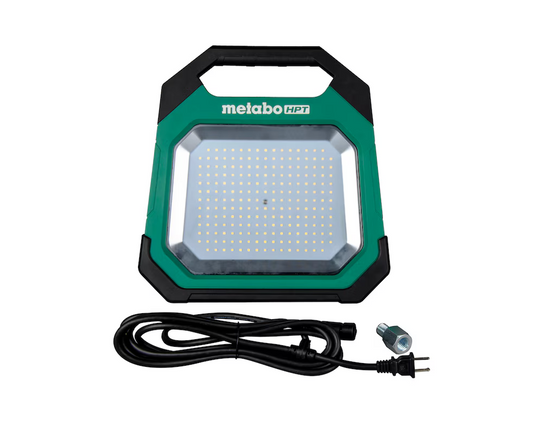 Metabo HPT 18V 10000 Lumens LED Battery-operated & Plug-in Rechargeable Portable Work Light UB18DDQ4