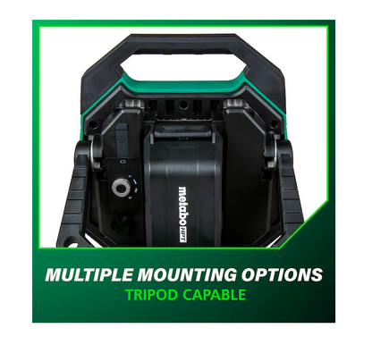 Metabo HPT 18V 10000 Lumens LED Battery-operated & Plug-in Rechargeable Portable Work Light UB18DDQ4