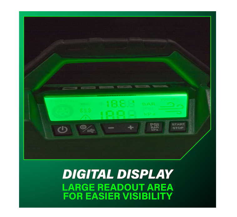 Metabo HPT MultiVolt 18V Li-ion Air Inflator (Power Source: Battery/Car/Electric) UP18DAQ4