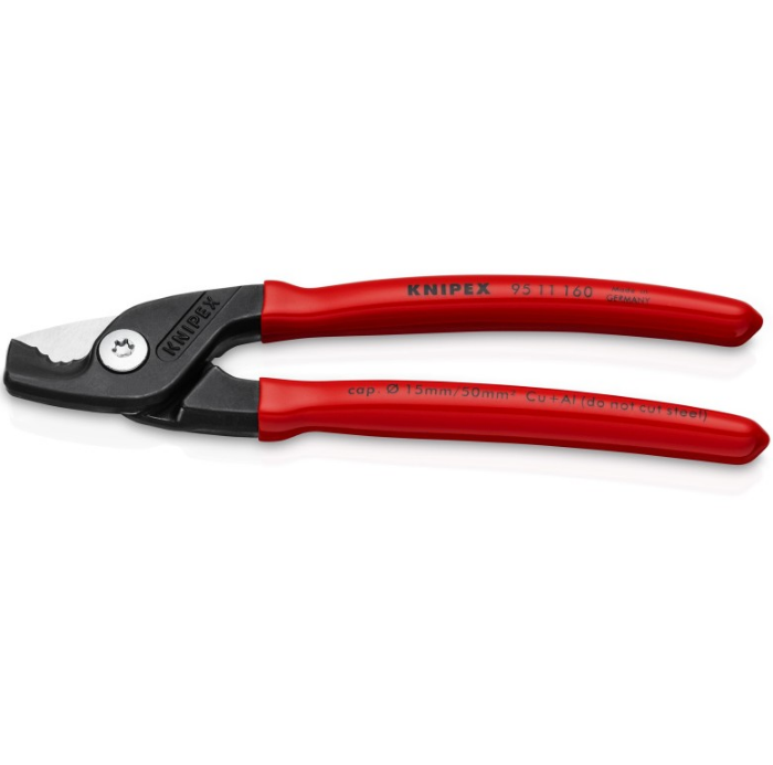 KNIPEX 6 1/4" StepCut® Cable Shears 95 11 160 SBA