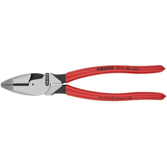 KNIPEX 9 1/2" High Leverage Lineman's Pliers New England Head 09 01 240 SBA