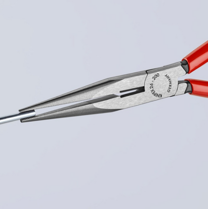 KNIPEX 8" Long Nose Pliers with Cutter 26 11 200 SBA