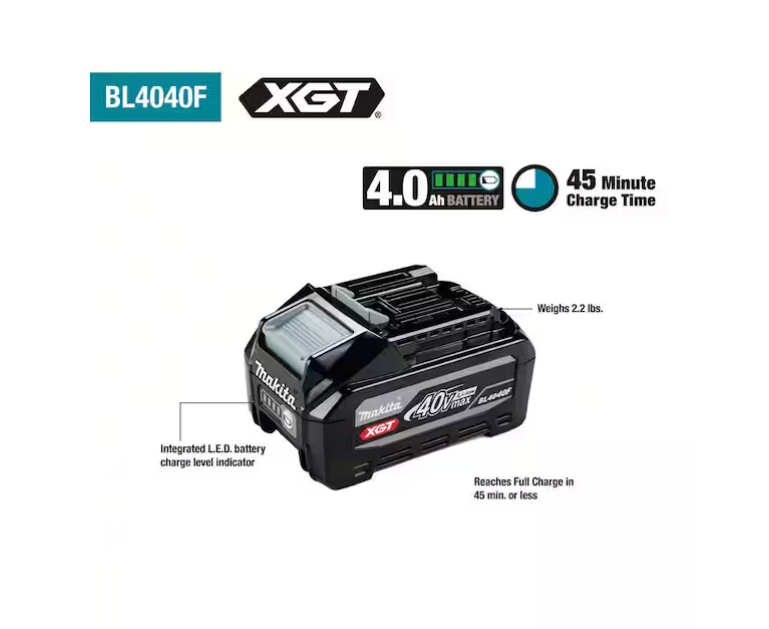 Makita 40V max XGT 4.0Ah High Power Battery BL4040F