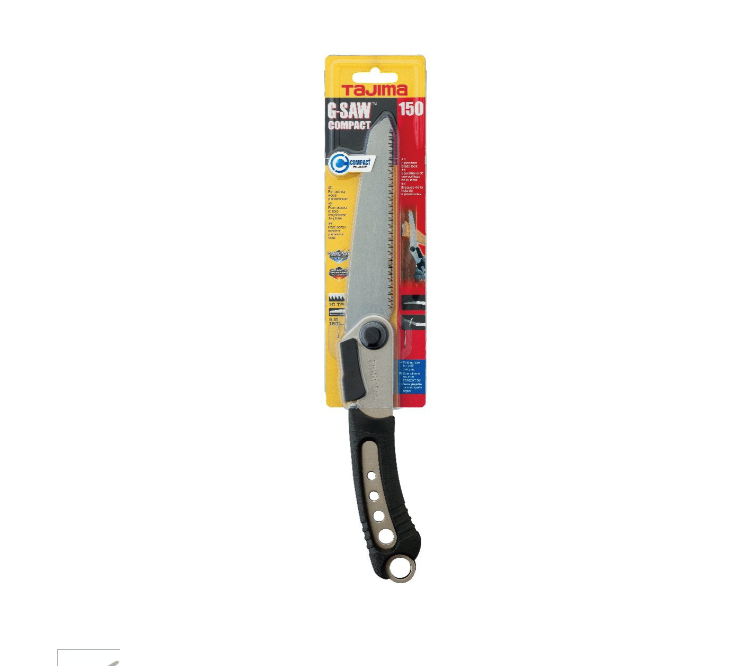 Tajima G-Saw Compact 150 Folding Saw with 10 TPI Steel Blade GK-G150