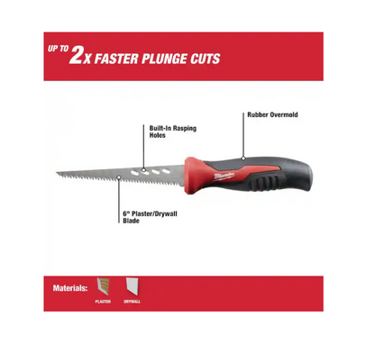 Milwaukee Rasping Jab Saw with 6 in. Drywall Blade 2-pack 48-22-0304f