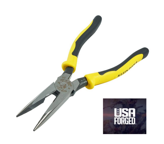 Klein Tools Pliers 8" Needle Nose Side-Cutters (J203-8N-SEN)