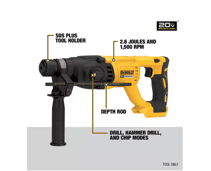 DEWALT 20V MAX XR Rotary Hammer Drill DCH133B (TOOL ONLY)
