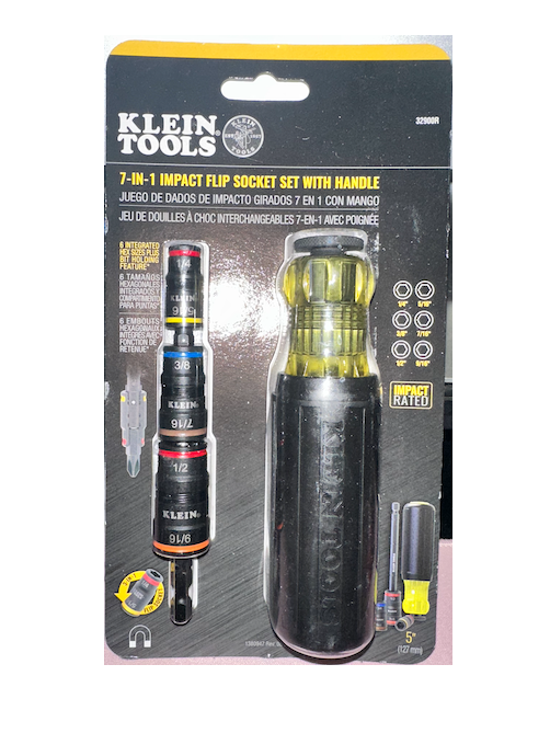 KLEIN TOOLS 7-IN-1 IMPACT FLIP SOCKET 32900R